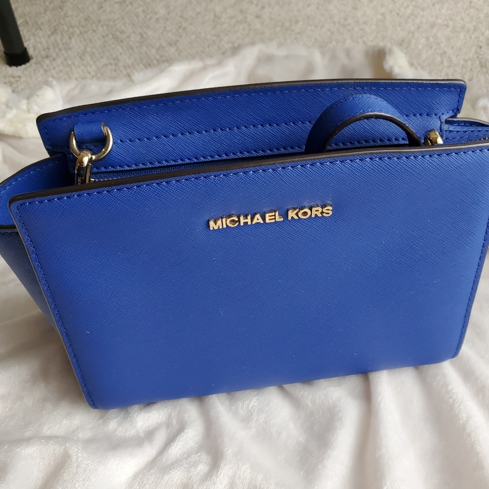 Michael Kors cobalt blue purse